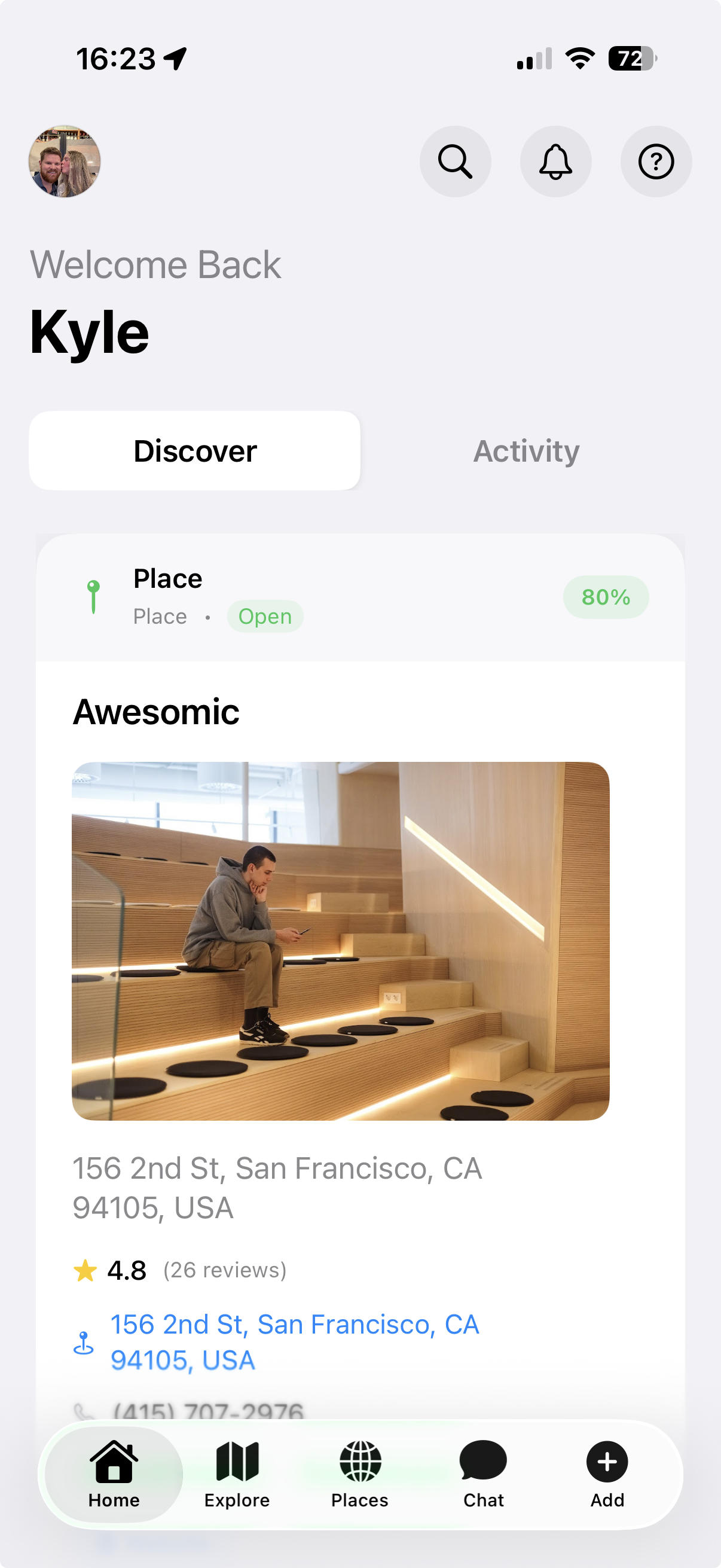 App screenshot